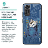 Kitty In Pocket Glass Case For Redmi Note 11