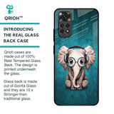 Adorable Baby Elephant Glass Case For Redmi Note 11