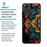 Retro Gorgeous Flower Glass Case for Redmi Note 11