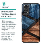 Wooden Tiles Glass Case for Redmi Note 11