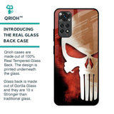 Red Skull Glass Case for Redmi Note 11