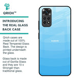 Wavy Blue Pattern Glass Case for Redmi Note 11