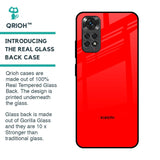 Blood Red Glass Case for Redmi Note 11