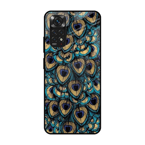 Peacock Feathers Redmi Note 11 Glass Cases & Covers Online