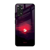 Morning Red Sky Redmi Note 11 Glass Cases & Covers Online