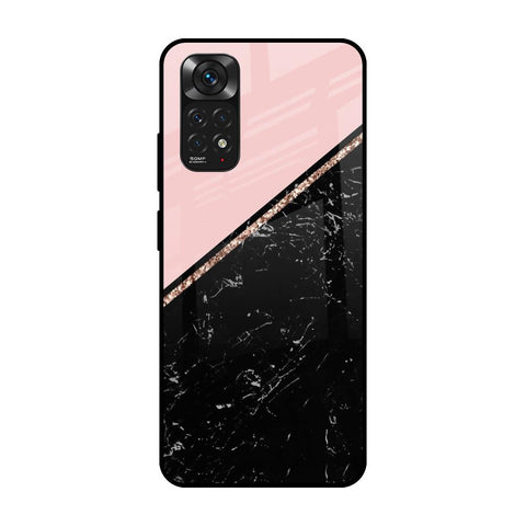 Marble Texture Pink Redmi Note 11 Glass Cases & Covers Online