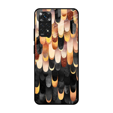 Bronze Abstract Redmi Note 11 Glass Cases & Covers Online