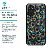 Peacock Feathers Glass case for Redmi Note 11