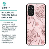 Shimmer Roses Glass case for Redmi Note 11