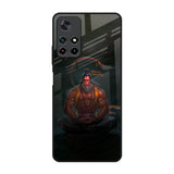 Lord Hanuman Animated Redmi Note 11T 5G Glass Back Cover Online