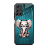 Adorable Baby Elephant Redmi Note 11T 5G Glass Back Cover Online