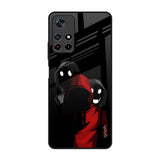 Shadow Character Redmi Note 11T 5G Glass Back Cover Online