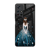 Queen Of Fashion Redmi Note 11T 5G Glass Back Cover Online