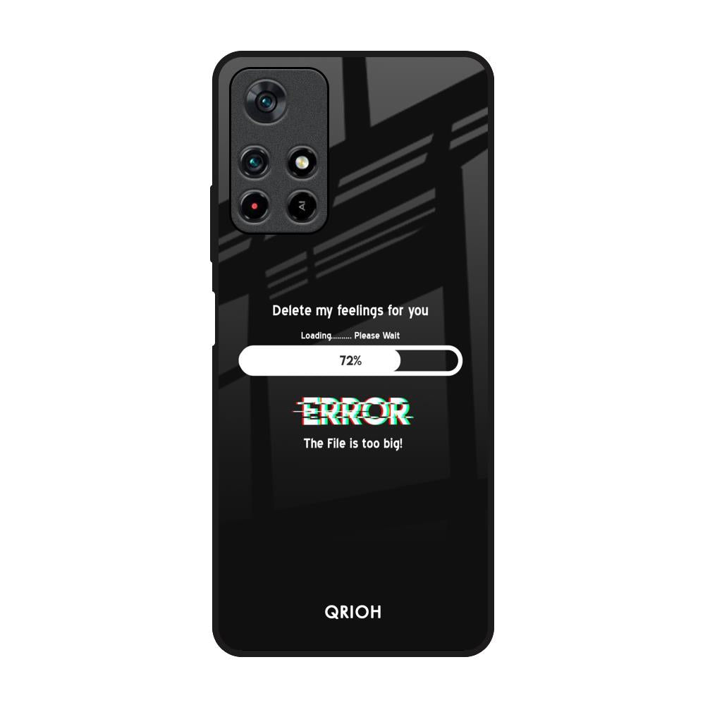 Error Redmi Note 11T 5G Glass Back Cover Online