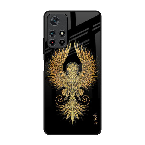 Mythical Phoenix Art Redmi Note 11T 5G Glass Back Cover Online