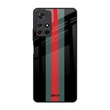 Vertical Stripes Redmi Note 11T 5G Glass Back Cover Online