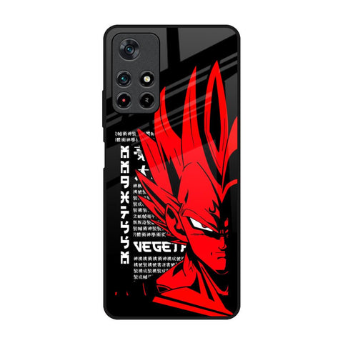Red Vegeta Redmi Note 11T 5G Glass Back Cover Online