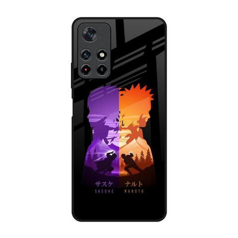 Minimalist Anime Redmi Note 11T 5G Glass Back Cover Online
