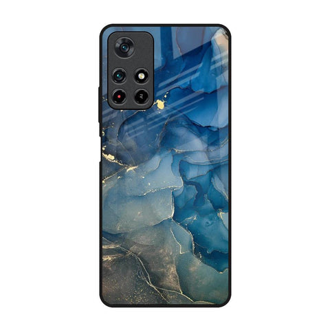 Blue Cool Marble Redmi Note 11T 5G Glass Back Cover Online