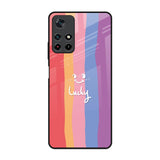 Lucky Abstract Redmi Note 11T 5G Glass Back Cover Online