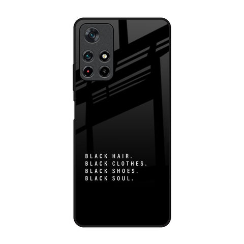 Black Soul Redmi Note 11T 5G Glass Back Cover Online