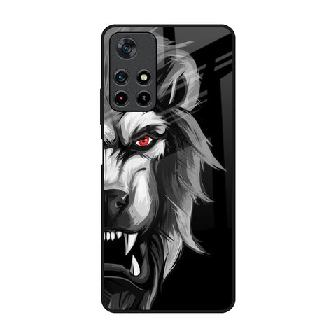 Wild Lion Redmi Note 11T 5G Glass Back Cover Online