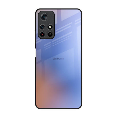 Blue Aura Redmi Note 11T 5G Glass Back Cover Online