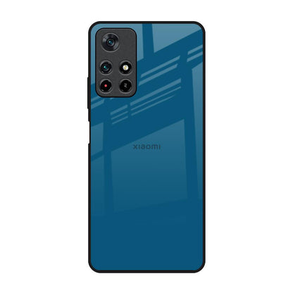 Cobalt Blue Redmi Note 11T 5G Glass Back Cover Online