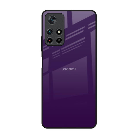 Dark Purple Redmi Note 11T 5G Glass Back Cover Online