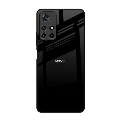 Jet Black Redmi Note 11T 5G Glass Back Cover Online