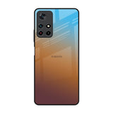 Rich Brown Redmi Note 11T 5G Glass Back Cover Online