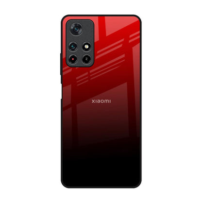 Maroon Faded Redmi Note 11T 5G Glass Back Cover Online