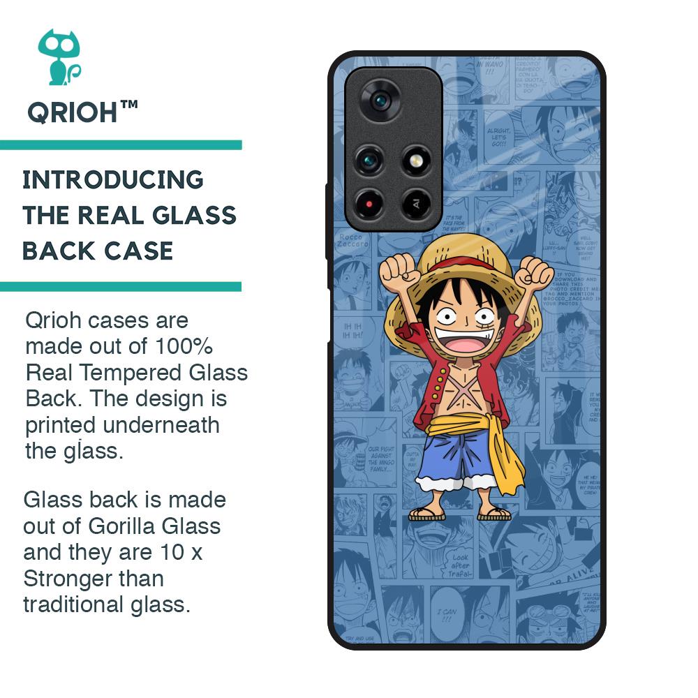Chubby Anime Glass Case for Redmi Note 11T 5G
