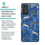 Blue Cheetah Glass Case for Redmi Note 11T 5G
