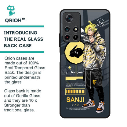 Cool Sanji Glass Case for Redmi Note 11T 5G