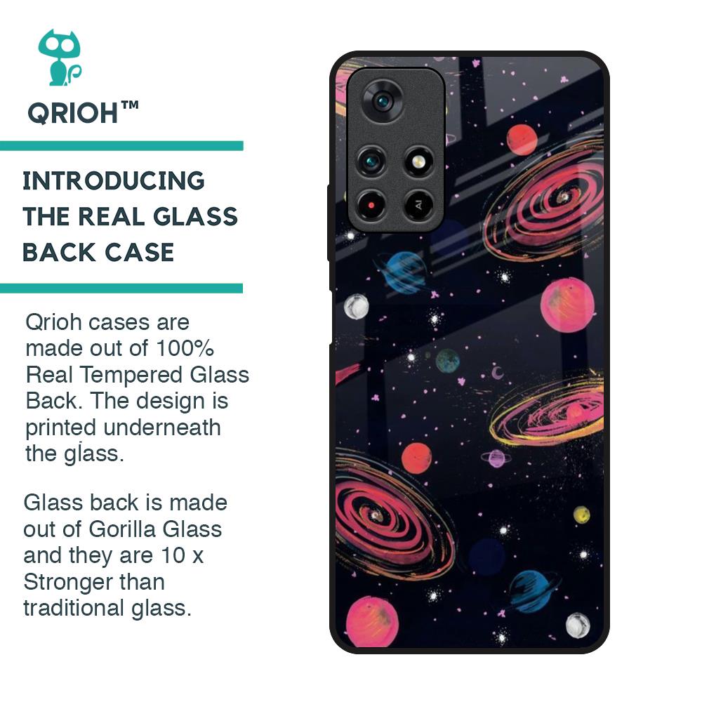 Galaxy In Dream Glass Case For Redmi Note 11T 5G