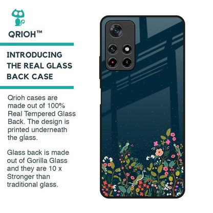Small Garden Glass Case For Redmi Note 11T 5G