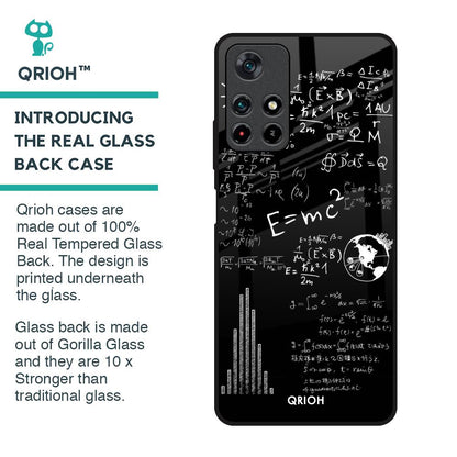 Funny Math Glass Case for Redmi Note 11T 5G