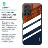 Bold Stripes Glass Case for Redmi Note 11T 5G
