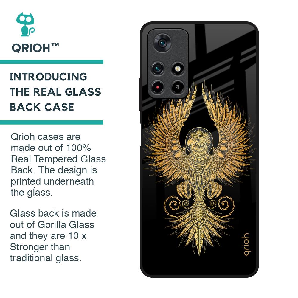 Mythical Phoenix Art Glass Case for Redmi Note 11T 5G