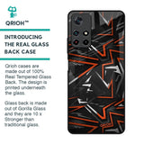 Vector Art Glass Case for Redmi Note 11T 5G