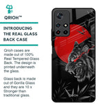 Red Moon Tiger Glass Case for Redmi Note 11T 5G