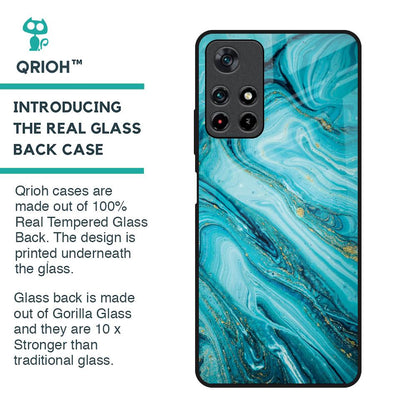 Ocean Marble Glass Case for Redmi Note 11T 5G