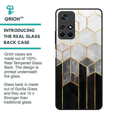 Tricolor Pattern Glass Case for Redmi Note 11T 5G