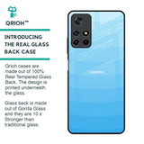 Wavy Blue Pattern Glass Case for Redmi Note 11T 5G