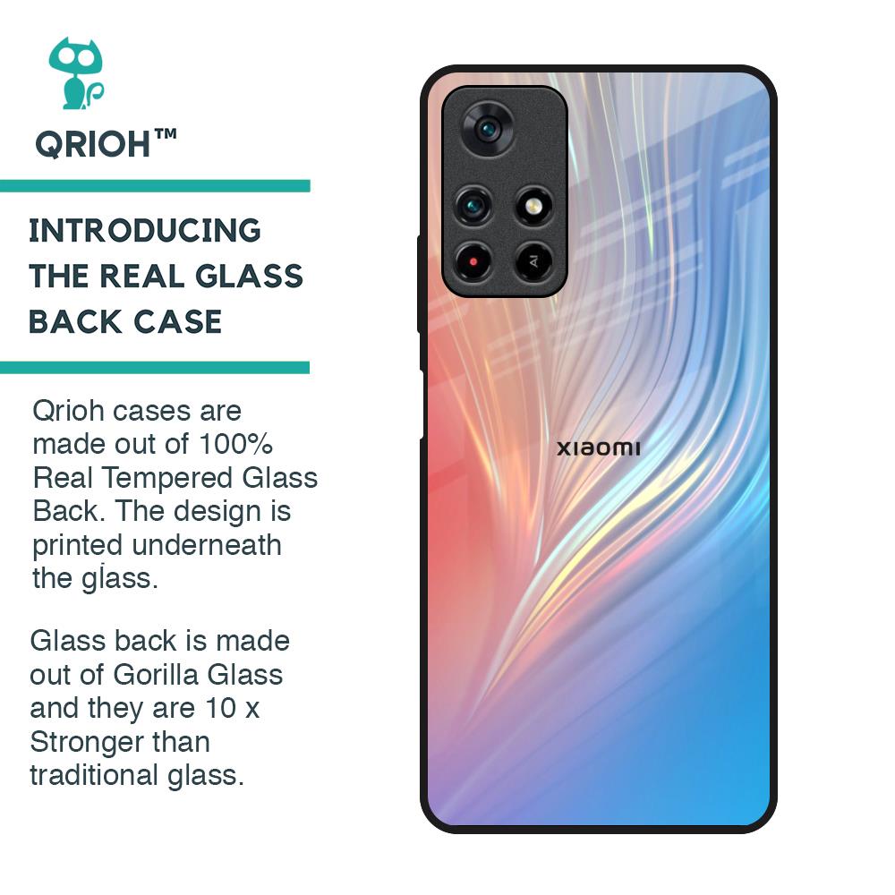 Mystic Aurora Glass Case for Redmi Note 11T 5G