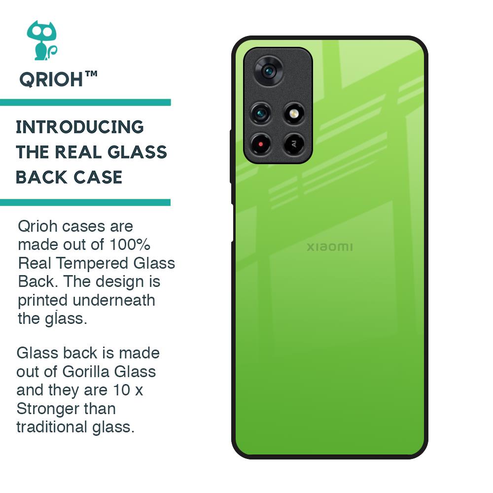 Paradise Green Glass Case For Redmi Note 11T 5G