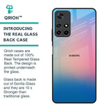 Blue & Pink Ombre Glass case for Redmi Note 11T 5G