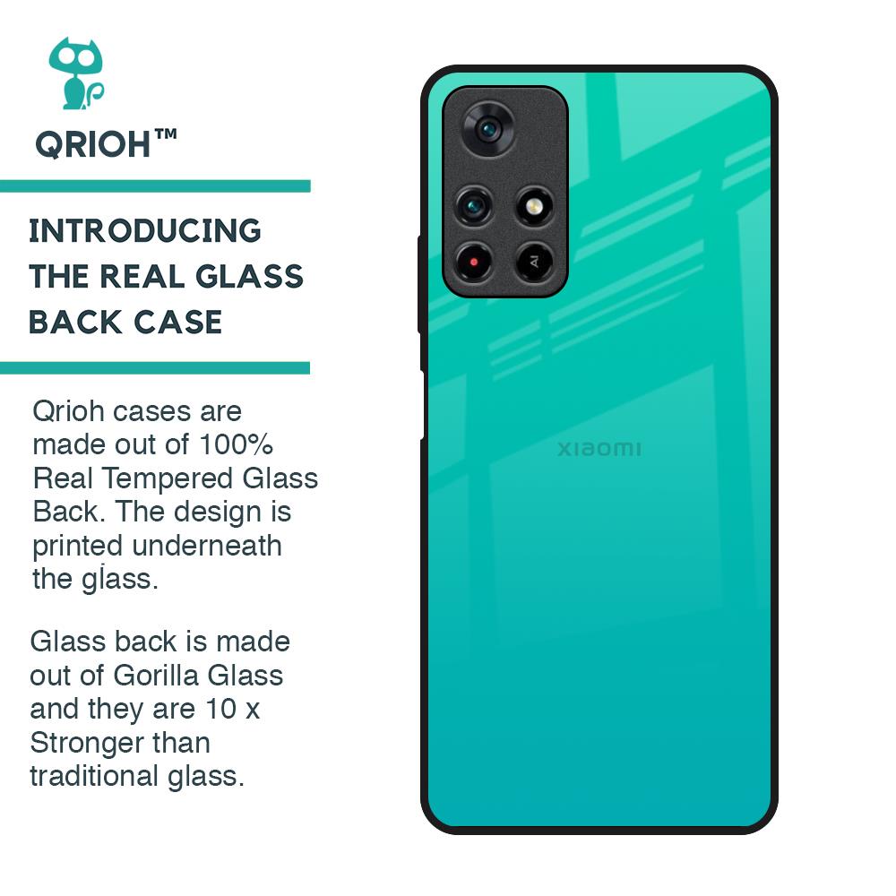 Cuba Blue Glass Case For Redmi Note 11T 5G