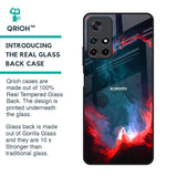 Brush Art Glass Case For Redmi Note 11T 5G